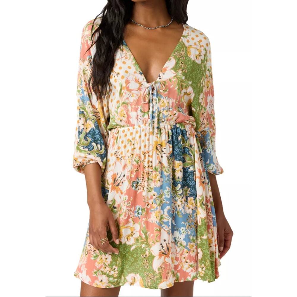 NWT O'Neill Johanna Short Dress Multi Color in Medium